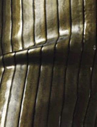 Struktur Latex Tweed Gold / 0,6 mm